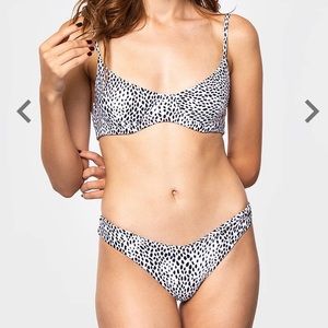 Black bough bikini set M bottom L top